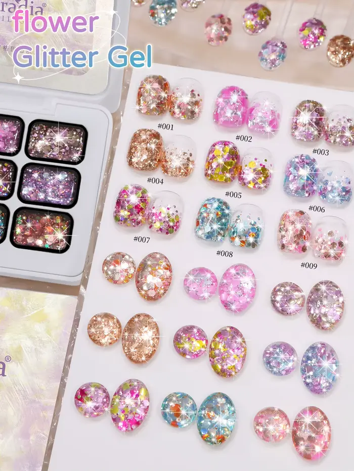 Jillradia Gel 9 Couleurs - Vernis à Ongles Semi-Solide Idéal pour Manucure DIY