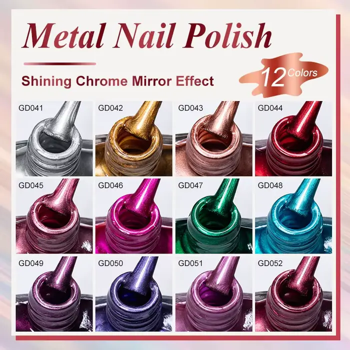 Vernis à ongles métallique effet miroir 7