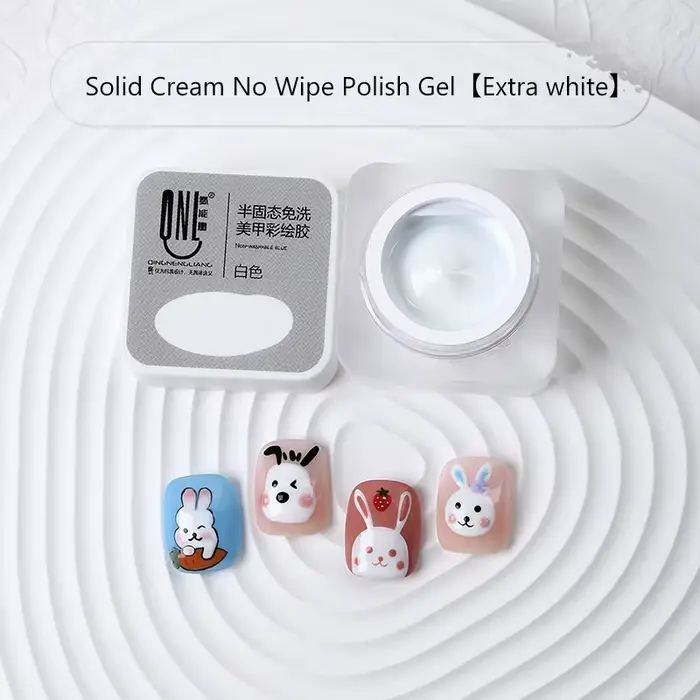 5ml Nail Art peinture UV Gel vernis noir blanc couleurs 3D fleur dessin tremper LED peinture Liner C