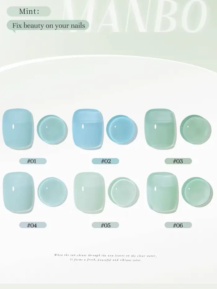 MIANEL 12ML Gel vernis à ongles menthe Mambo Jelly