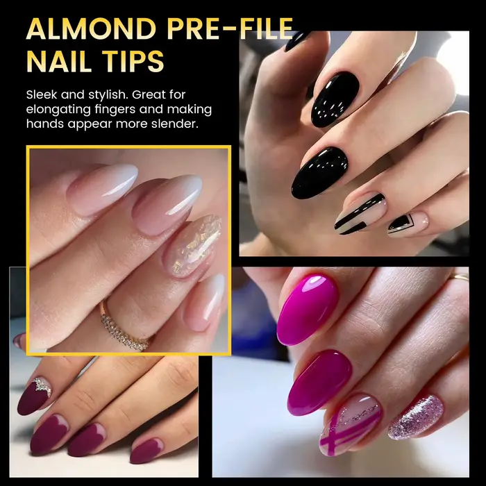 BORN PRETTY Faux Ongles Courts Ovales 288 Pièces Pré-limés Semi-Mat à Presser Couverture Complète pour Extension d'Ongles DIY