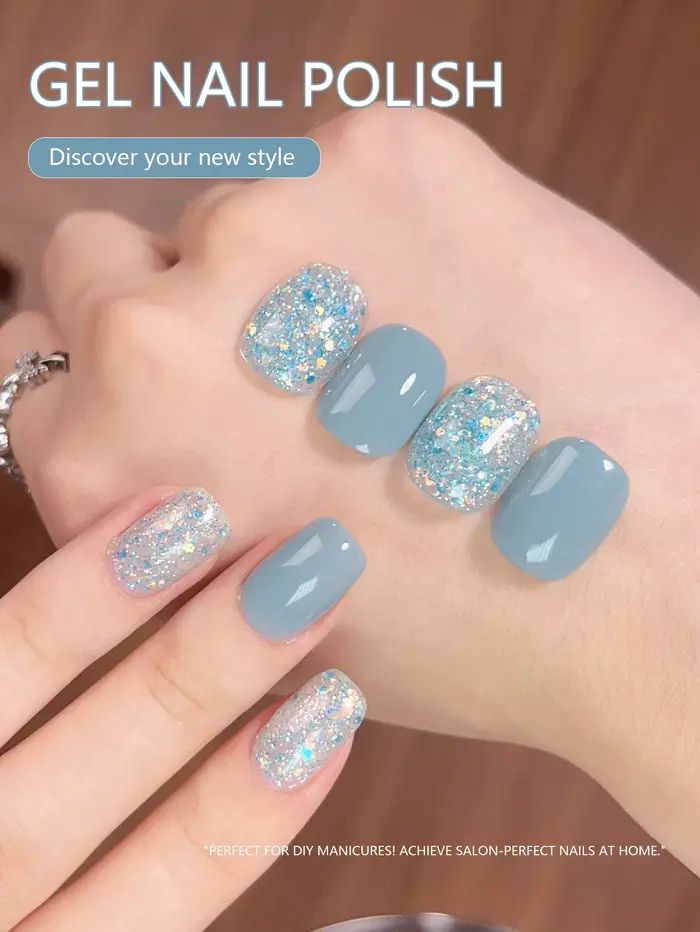 XEIJAYI 2 pièces 15ml ensemble de vernis à ongles Gel bleu