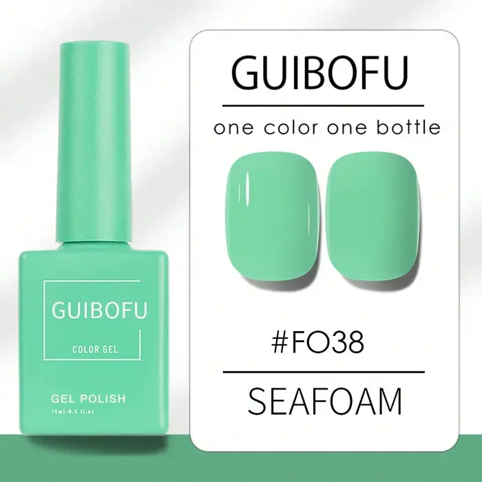 Lot de 3 vernis gel vert forêt 15 ml