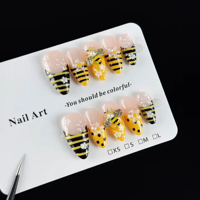10 pièces de faux ongles haut de gamme
