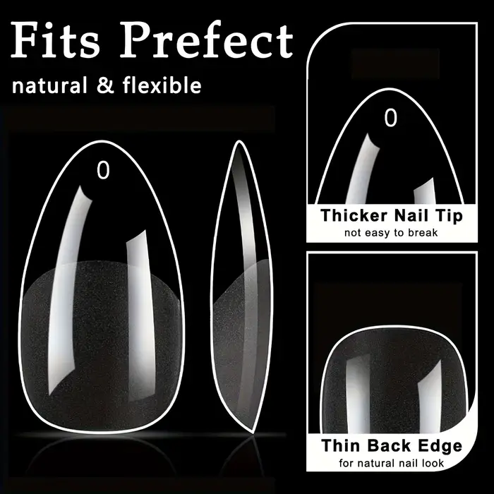 120 pièces pointes d'ongles courtes en amande pointes d'ongles claires faux ongles en acrylique pré-