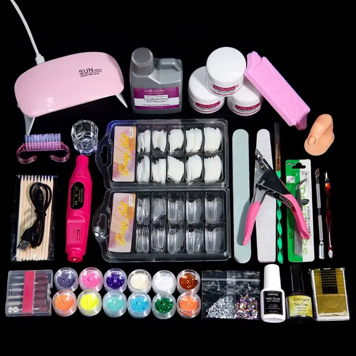 Kit de poudre acrylique pour ongles, bricolage professionnel, moule étendu, ensemble de Gel acryliqu