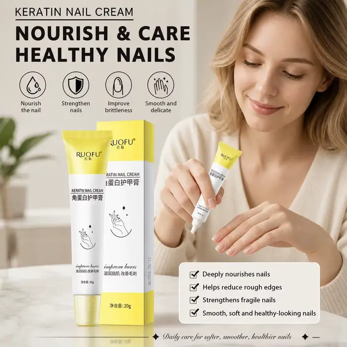 Crème à ongles à la kératine