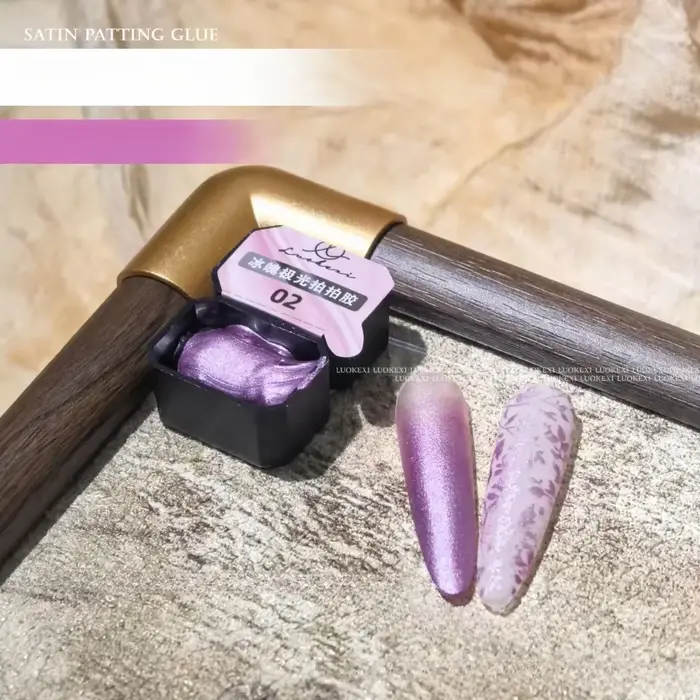 Kit de vernis gel perlé pour estampage d'ongles