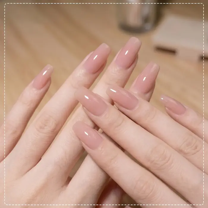 Sans tracas # Vernis à ongles gel rose nude 05