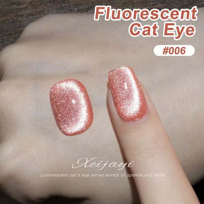 Vernis Gel Fluorescent yeux de chat 15ml cristaux de cristal Gel magnétique avec étincelles