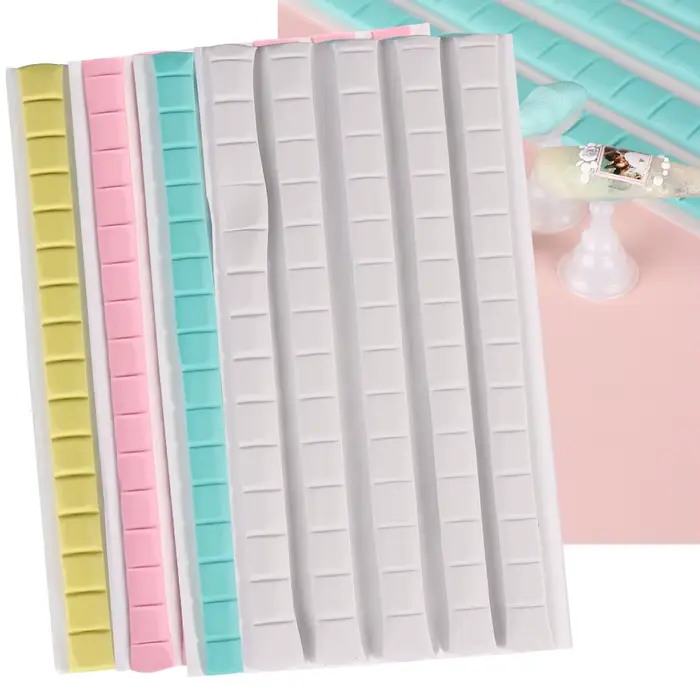 Colle adhésive pour ongles, argile blanche et rose, boue pour ongles, support d'affichage, fixation 
