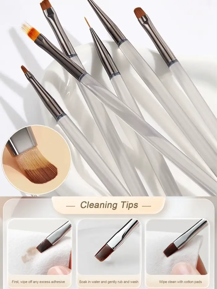 1 lot de 9 pinceaux pour Nail Art