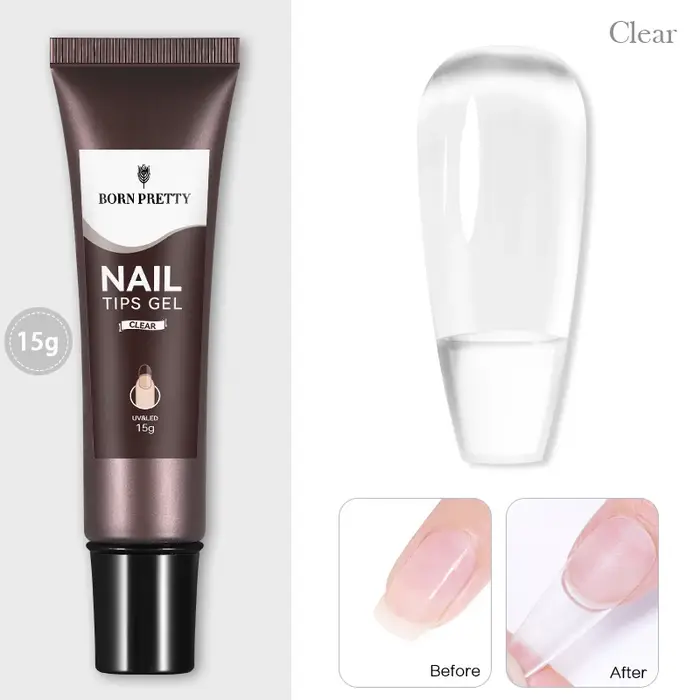 BORN PRETTY 15g ongles conseils Gel nu clair Transparent