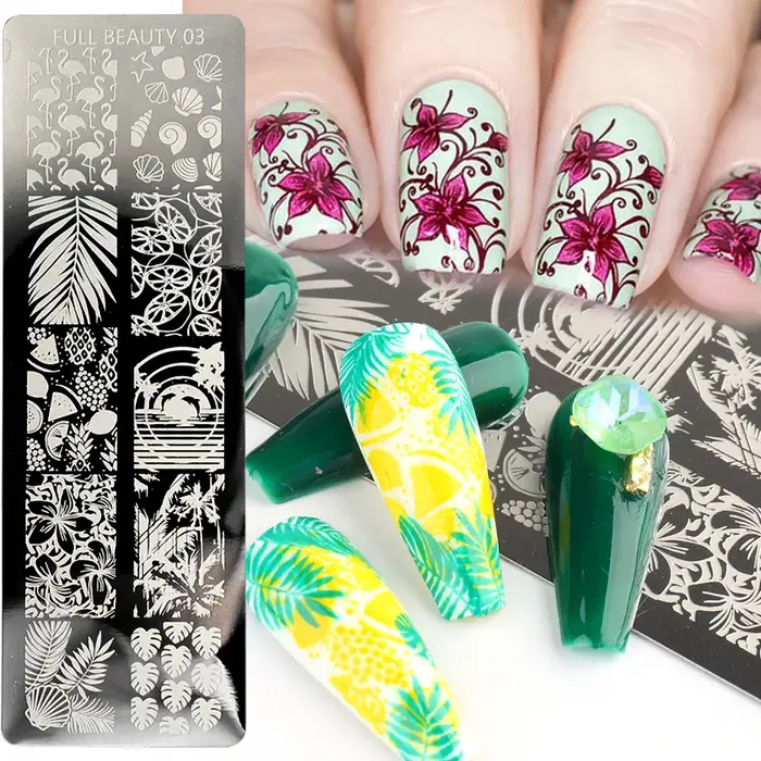 Plaque de stamping pour ongles