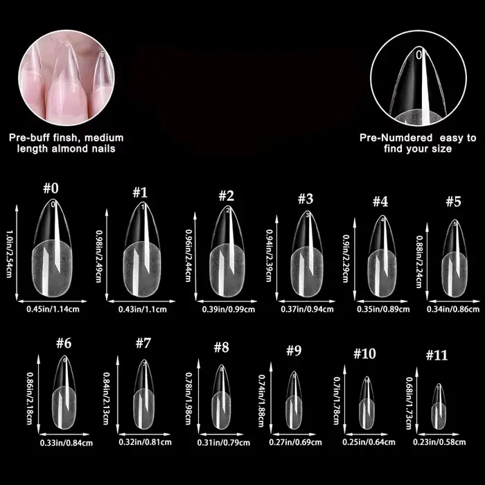 600 faux ongles pointus