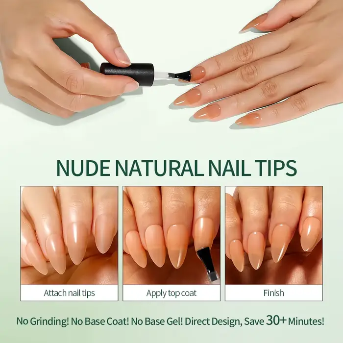 Kit de faux ongles Nailpop Pink Press On Nails