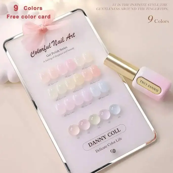 Ensemble de vernis à ongles en gel glacé printemps-été