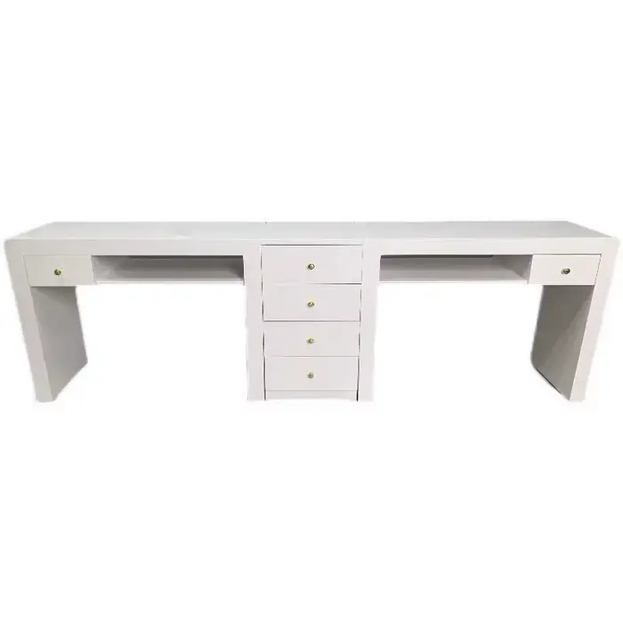 Poste de travail pour femmes, support de bureau pour ongles, accoudoir, aspirateur, organisateur de maquillage, bureau à ongles, Design de luxe, meubles de manucure Mesa Para