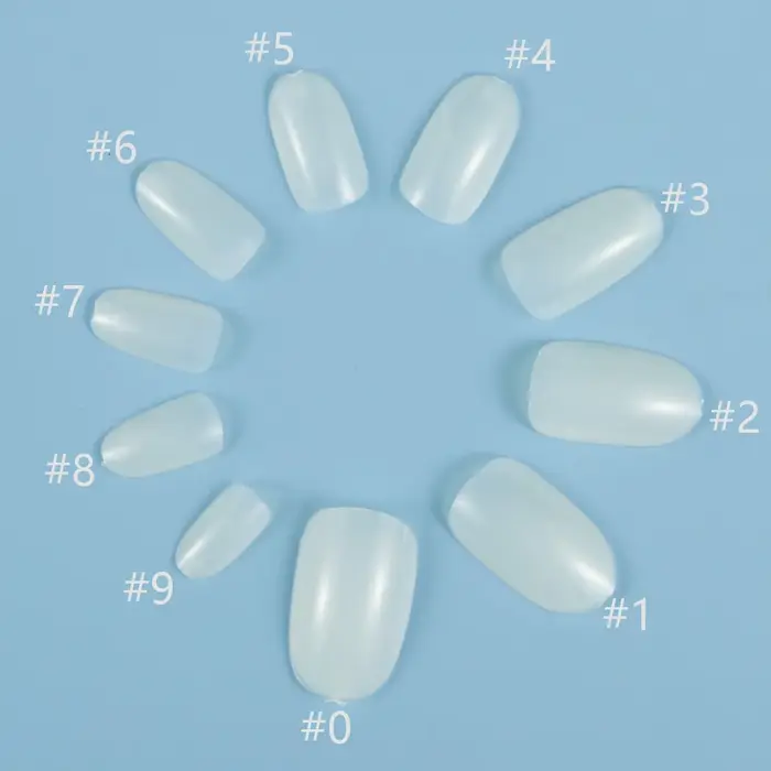 Forme ronde moyenne 100 pièces taille unique faux ongles conseils 10 tailles disponibles couverture complète recharge