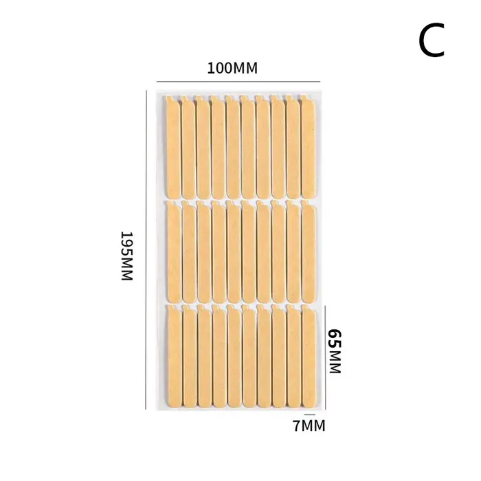 Boîte de rangement vide pour faux ongles, ensemble d'emballage pour organisateur de manucure, fournitures pour ongles avec ruban adhésif Double face