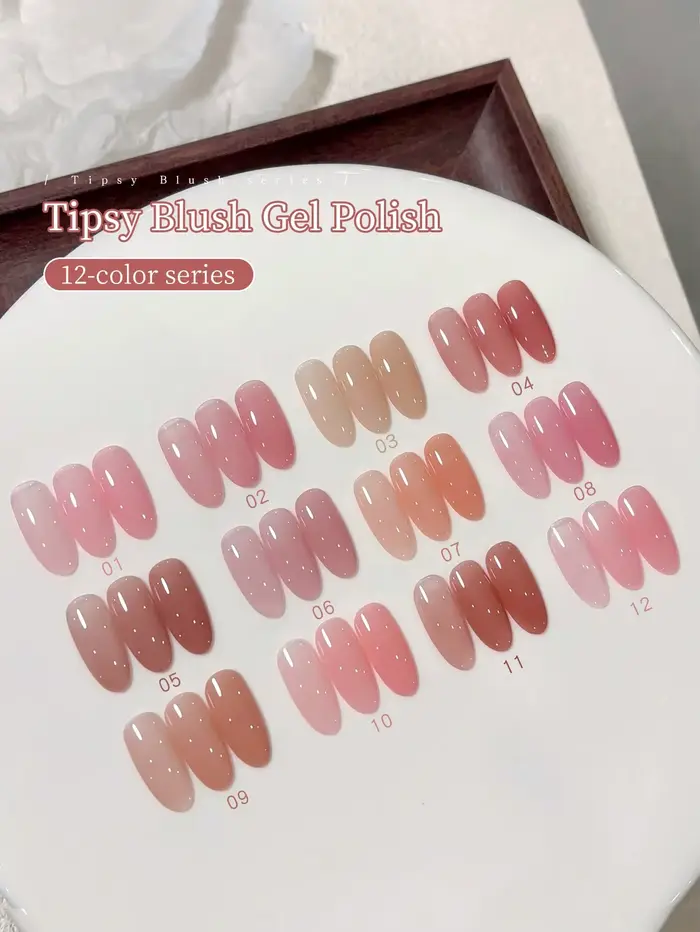 XEIJAYI 12 pièces 15ml gel à ongles rose populaire