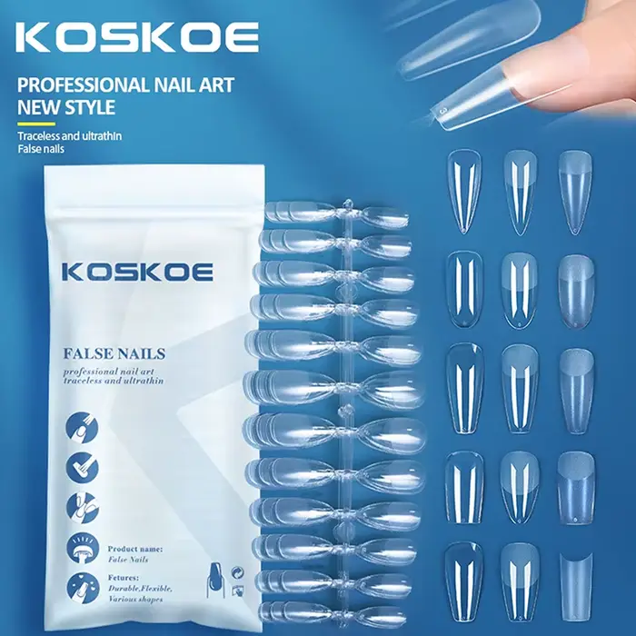 Matte presse sur les pointes des ongles couverture complète douce faux