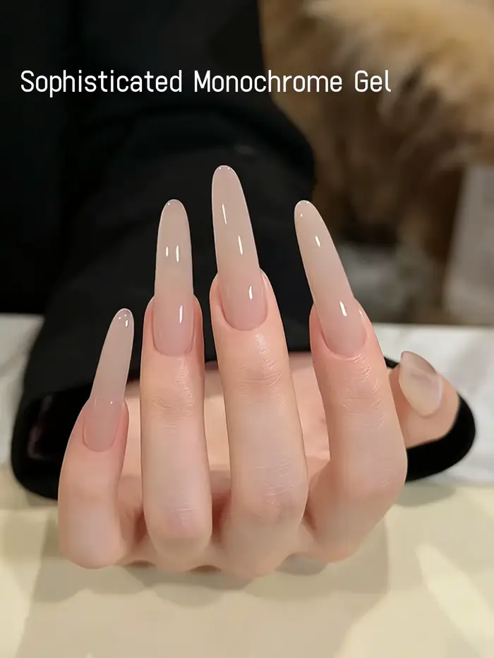 1 vernis à ongles gel nude de 15 ml avec une finition translucide et brillante. Un incontournable pour le nail art