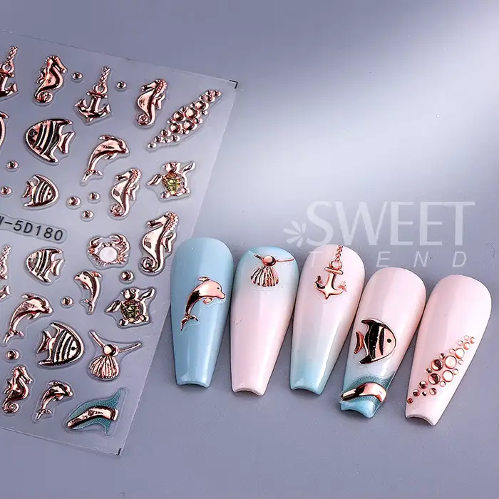 Autocollant pour ongles 5D