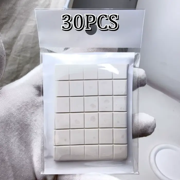 30/60 pièces de pâte à modeler réutilisable pour nail art avec base Lotus pour présentoir de faux on