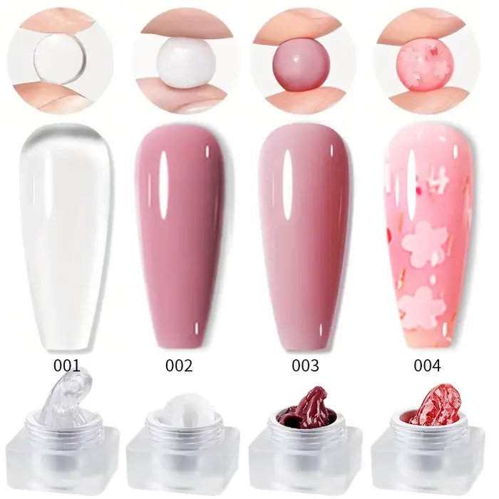 RS NAIL 5g antiadhésif main solide Extension vernis à ongles Gel gelée nu rose clair