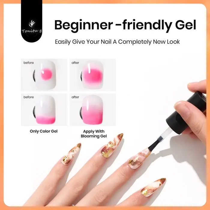 Vernis Gel fleuri, libérez la créativité avec un marbre facile