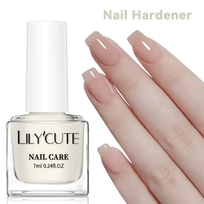 LILYCUTE 7ml vernis à ongles Transparent à Base supérieure vernis de soin des ongles blanc laiteux r