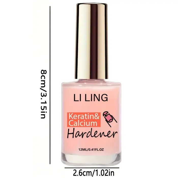 Durcisseur d'ongles à la kératine rose nude naturel, réparation professionnelle, renforce le lit de l'ongle, séchage rapide, soin quotidien essentiel pour la manucure.