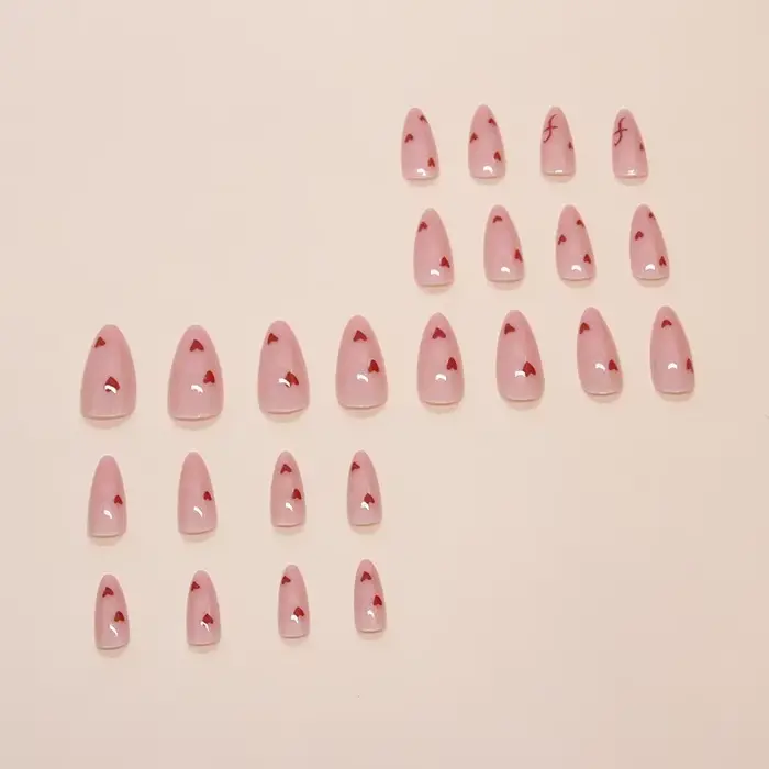 Faux ongles Sweet Love avec dégradé