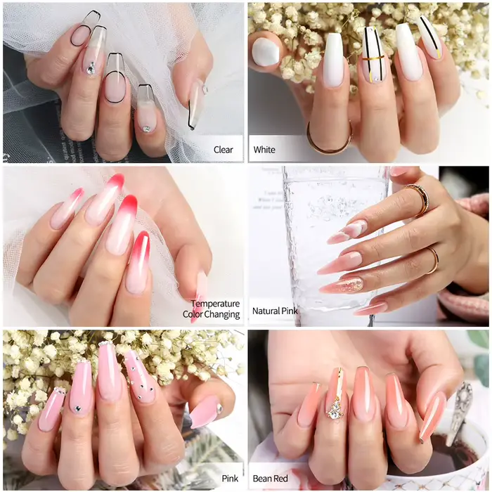 Kit de gel 15g, gel d'extension rapide pour ongles