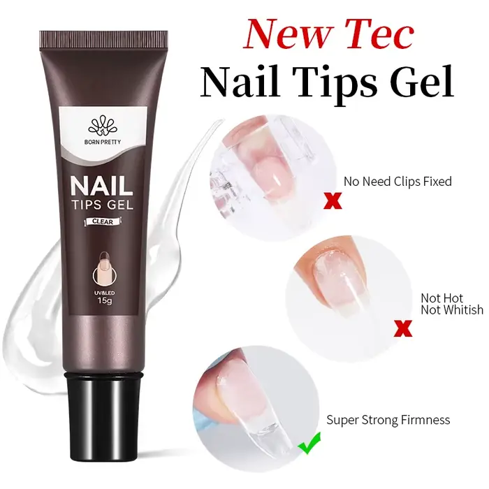 BORN PRETTY 15g ongles conseils Gel nu clair Transparent
