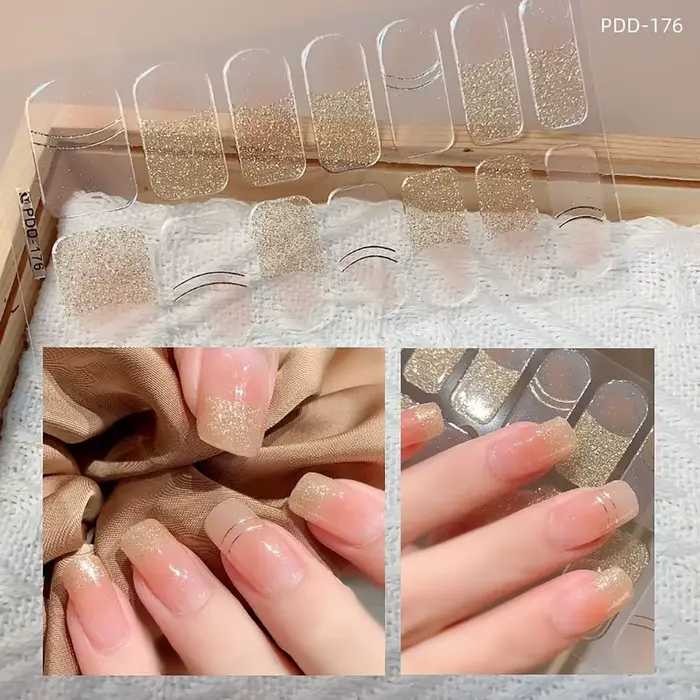 Autocollants pour Verhéritage à Ongles en Gel Semi-durci