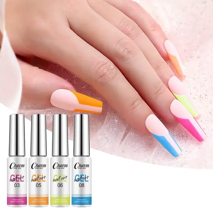 Gel de revêtement d'art d'ongle