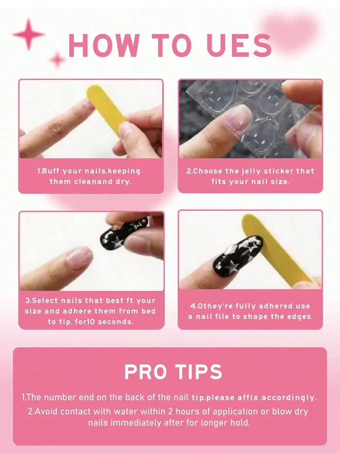 10 pièces à la main nu bleu à pois presse française sur les ongles amande portable réutilisable élégant faux