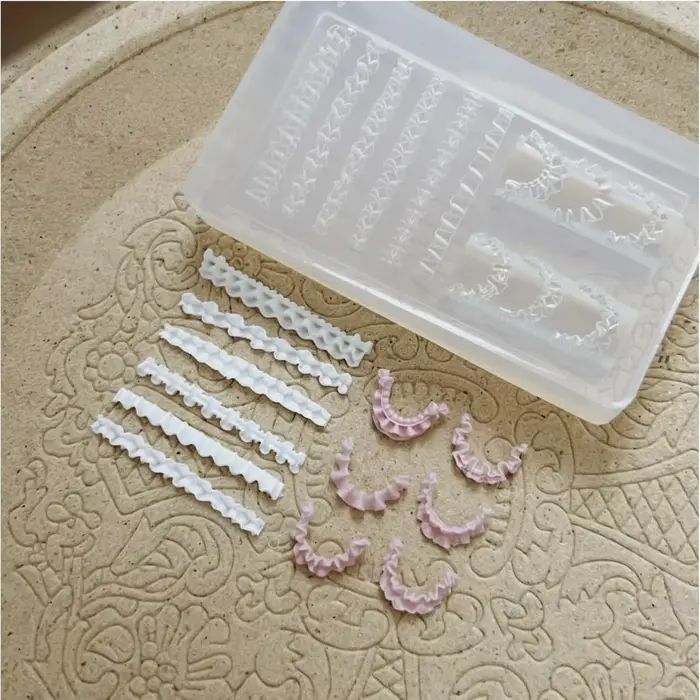 Pochoir 3D en silicone pour nail art