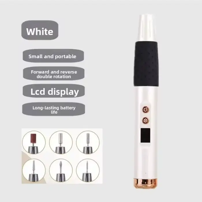 Stylo de polissage rechargeable pour ongles, petit et pratique, pour le retrait et le polissage du v