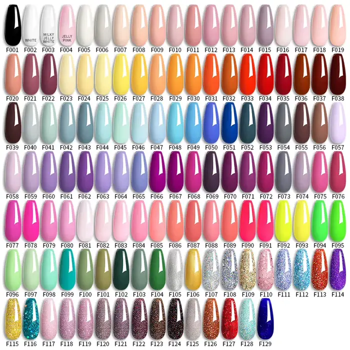 LILYCUTE – Lot de 6 vernis à ongles en gel DIY 7 ml