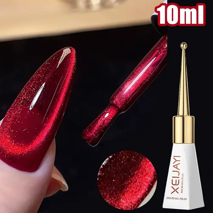 Vernis à ongles Gel œil de chat rouge rubis