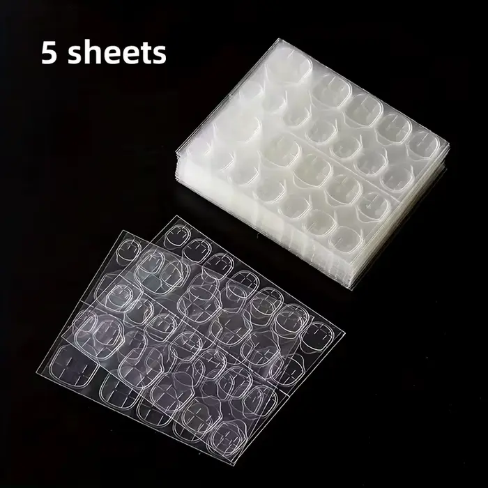 Colle gelée Double face pour faux ongles, 120/240 pièces, haute viscosité, transparente, imperméable