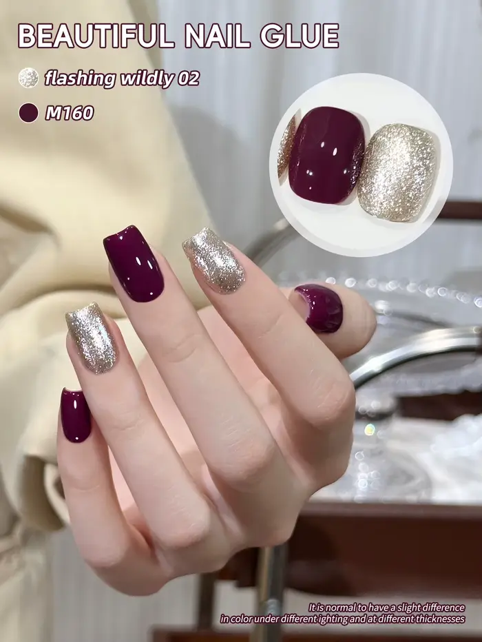 Nouvelle Collection Printemps 2025 – Kit de 2 Couleurs de Gel UV/LED pour Ongles 15ml – Idéal pour Salons et Tendances Féminines