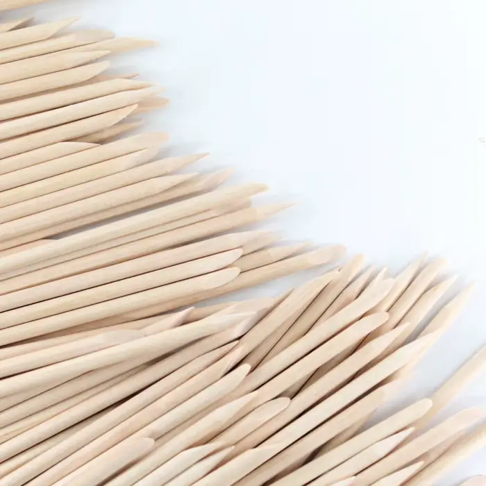 Bâtons en bois Orange de différentes tailles, pour poussoir à cuticules, outil pour enlever les cuti
