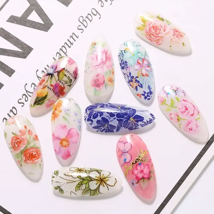 Autocollants holographiques pour nail art