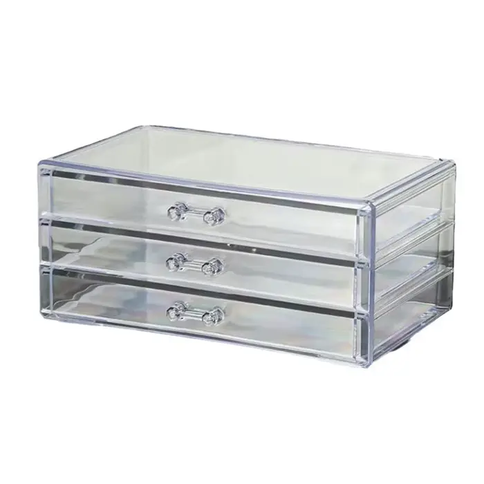 Boîte de rangement arina transparente pour vernis à ongles