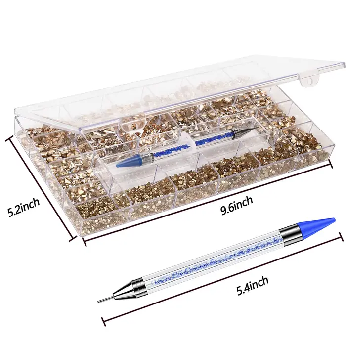 21 grilles/ensemble ensemble de bijoux en diamant pour décorations Nail Art