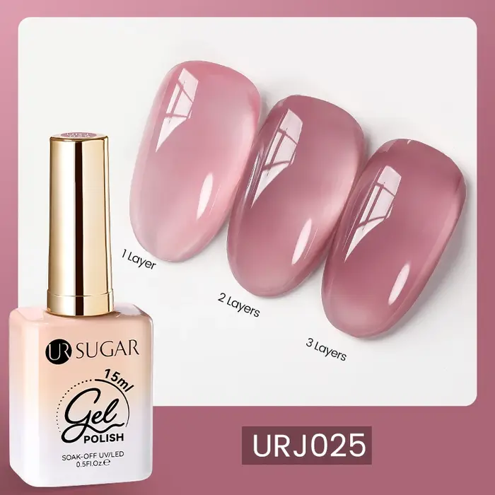 UR SUGAR 15ml vernis à ongles Gel gelée rouge sang couleur translucide cristal nu Gel
